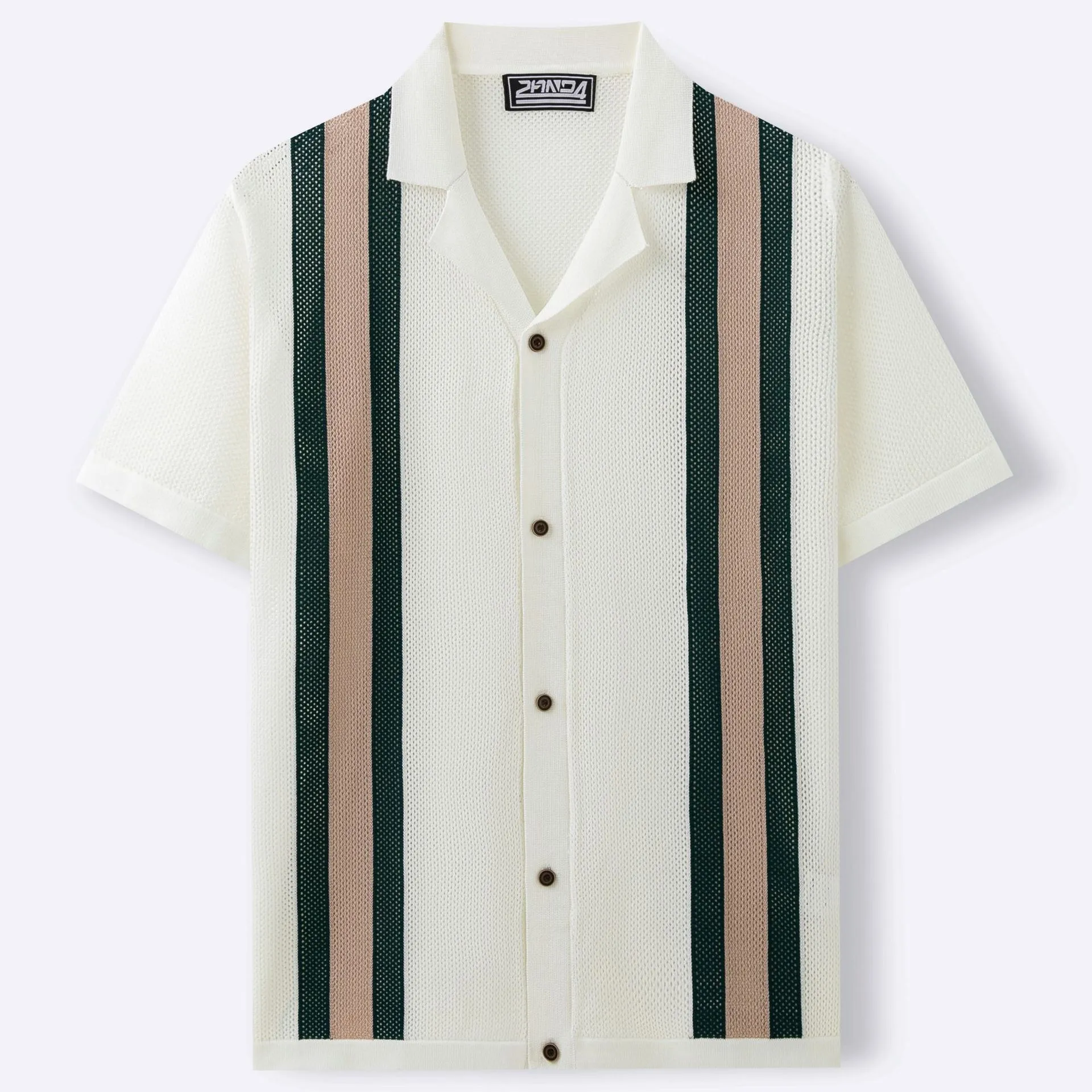 Men’s Coastal Knit Cuban Collar Shirt