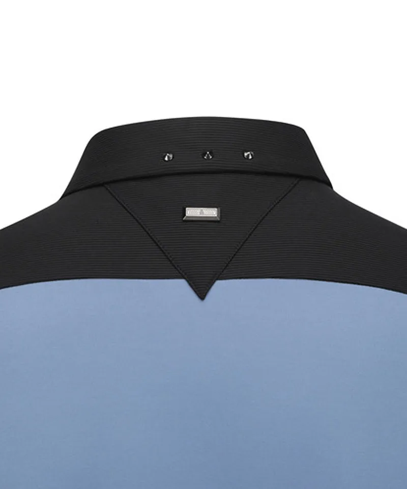 Men's Collar Combination L/TS - Blue