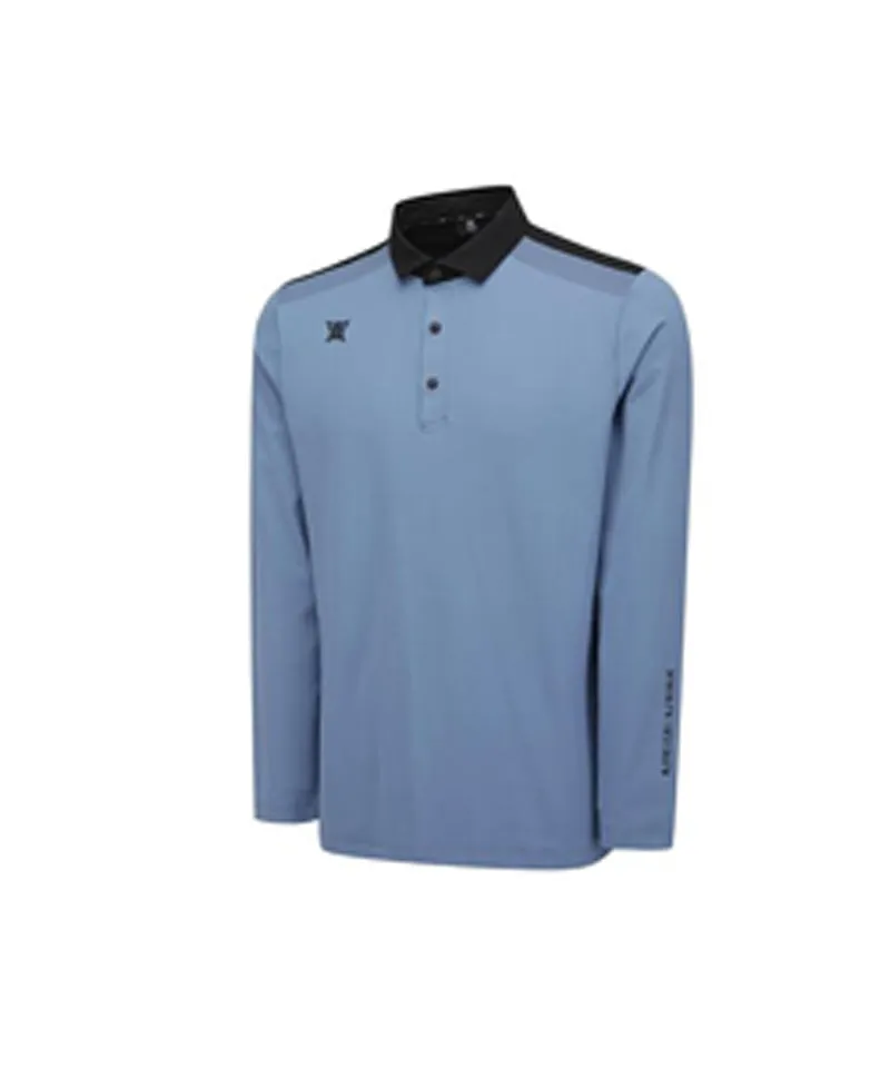 Men's Collar Combination L/TS - Blue