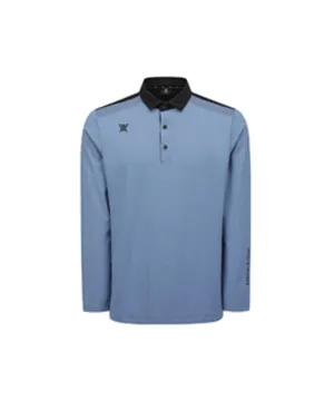 Men's Collar Combination L/TS - Blue
