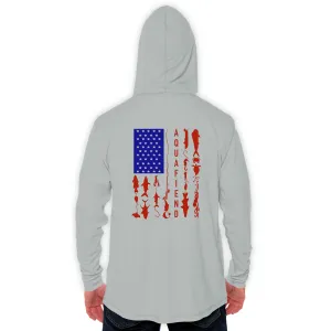 Men's Fiend Flag Hoodie Gray