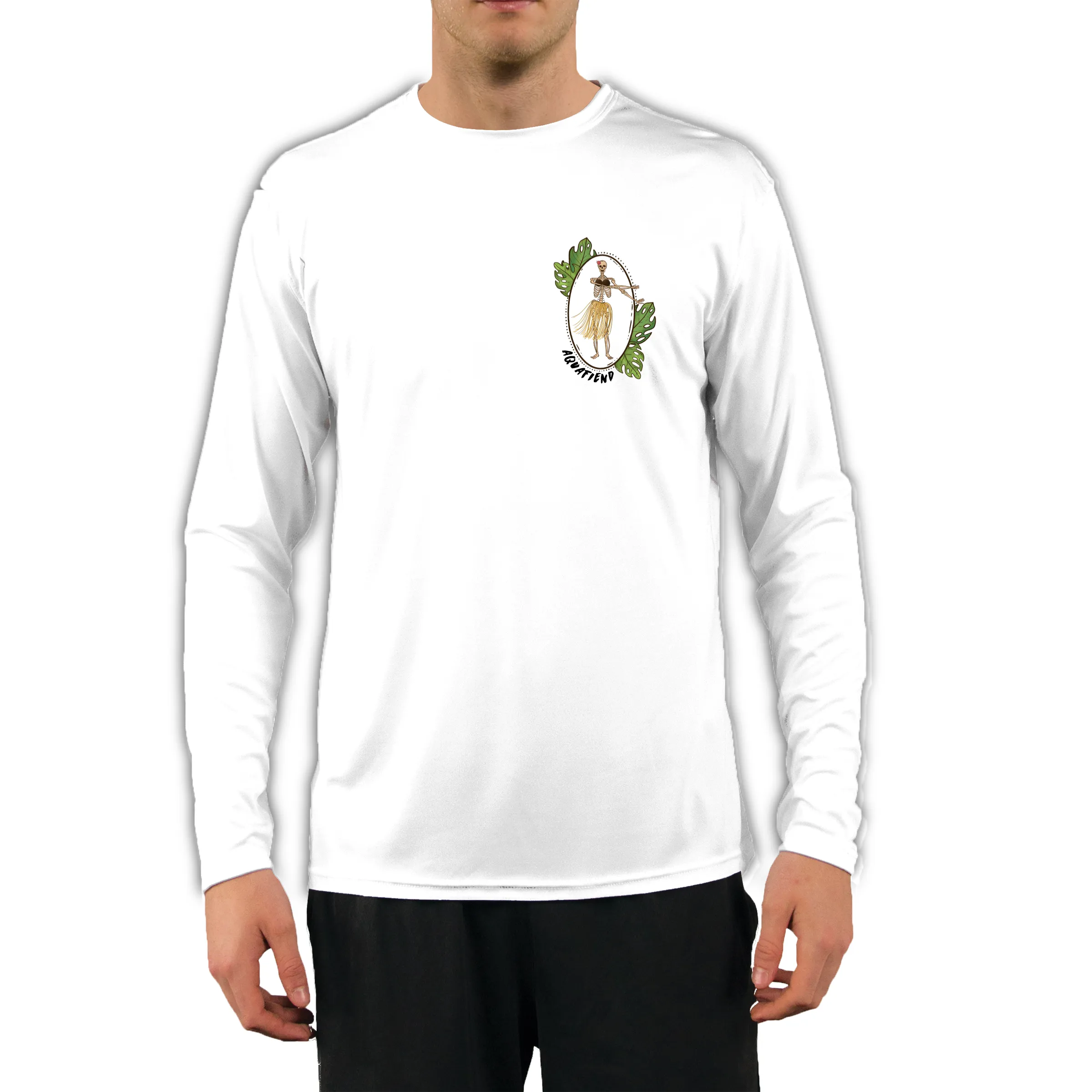 Men's Hula Girl White
