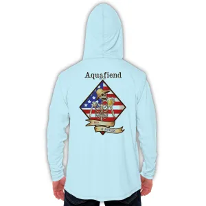 Men's Red White & Booze Hoodie Blue