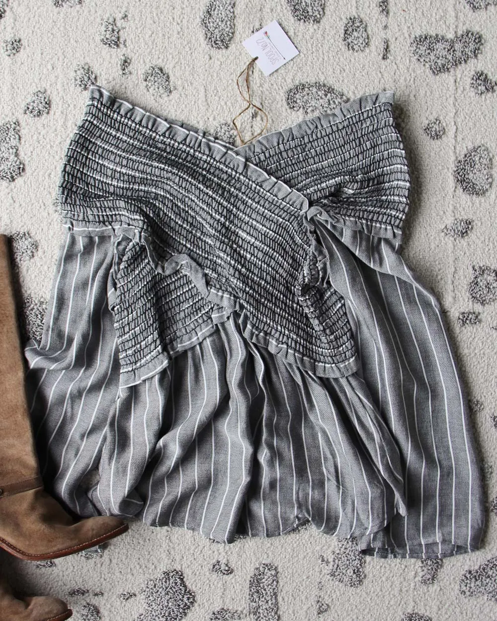 Menswear Wrap Top