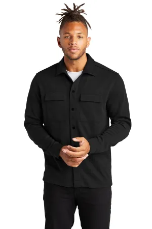 Mercer Mettle Double-Knit Snap Front Jacket MM3004 Deep Black