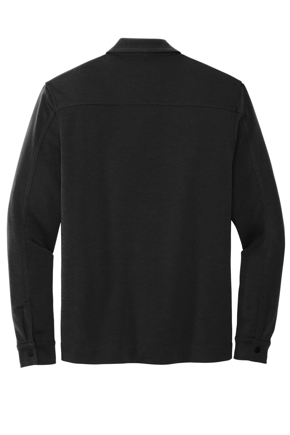 Mercer Mettle Double-Knit Snap Front Jacket MM3004 Deep Black