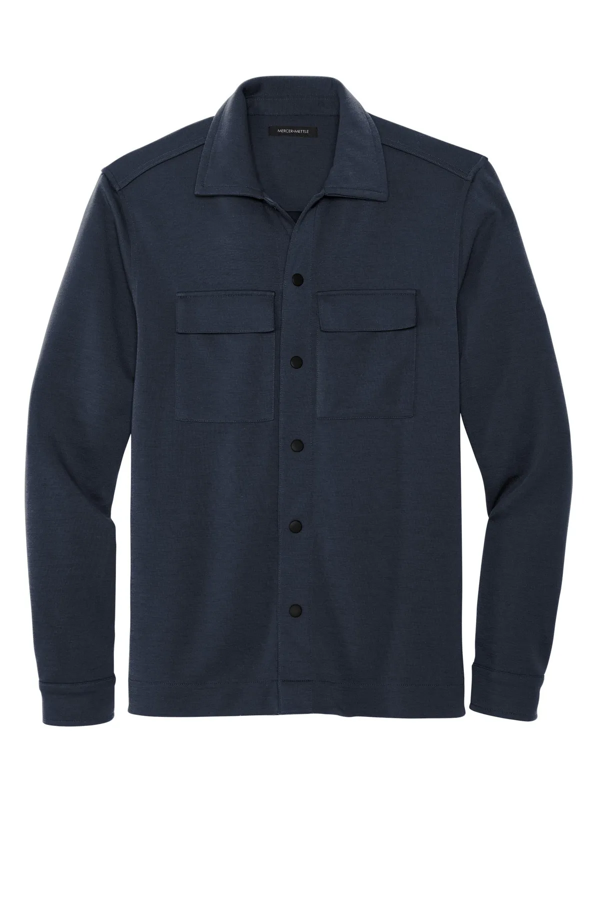 Mercer Mettle Double-Knit Snap Front Jacket MM3004 Night Navy