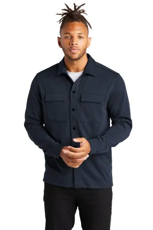 Mercer Mettle Double-Knit Snap Front Jacket MM3004 Night Navy
