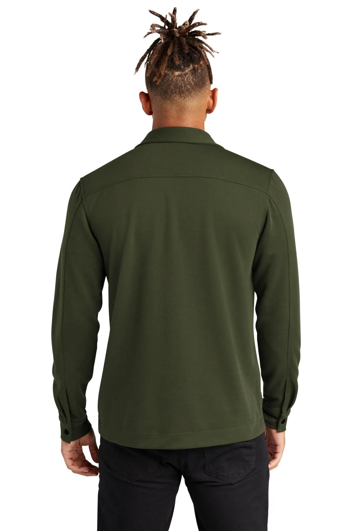 Mercer Mettle Double-Knit Snap Front Jacket MM3004 Townsend Green