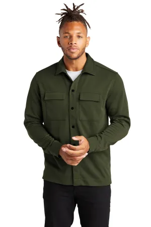 Mercer Mettle Double-Knit Snap Front Jacket MM3004 Townsend Green