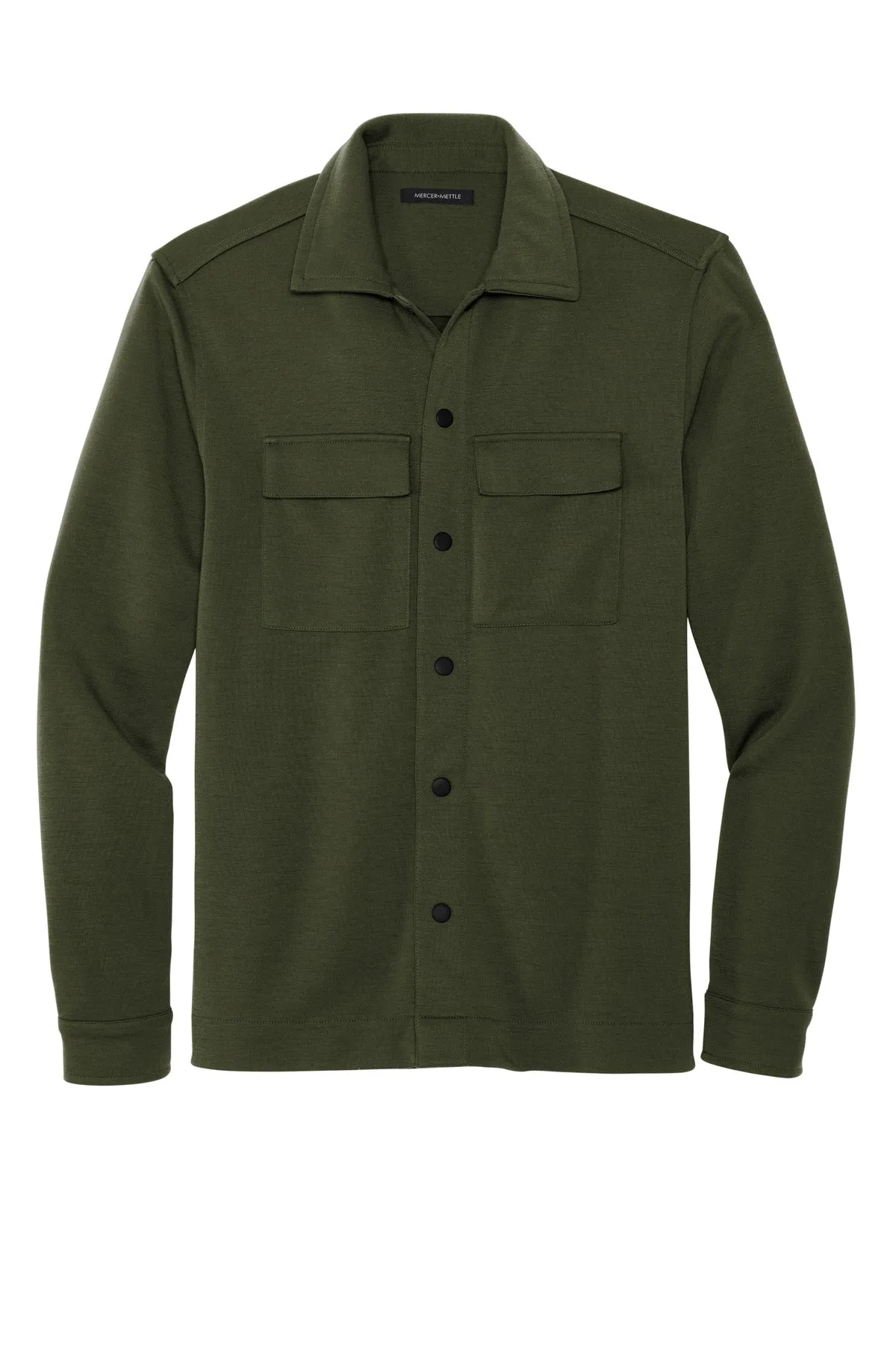 Mercer Mettle Double-Knit Snap Front Jacket MM3004 Townsend Green