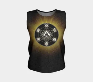 Metatron's Cube Dark Flower Fire