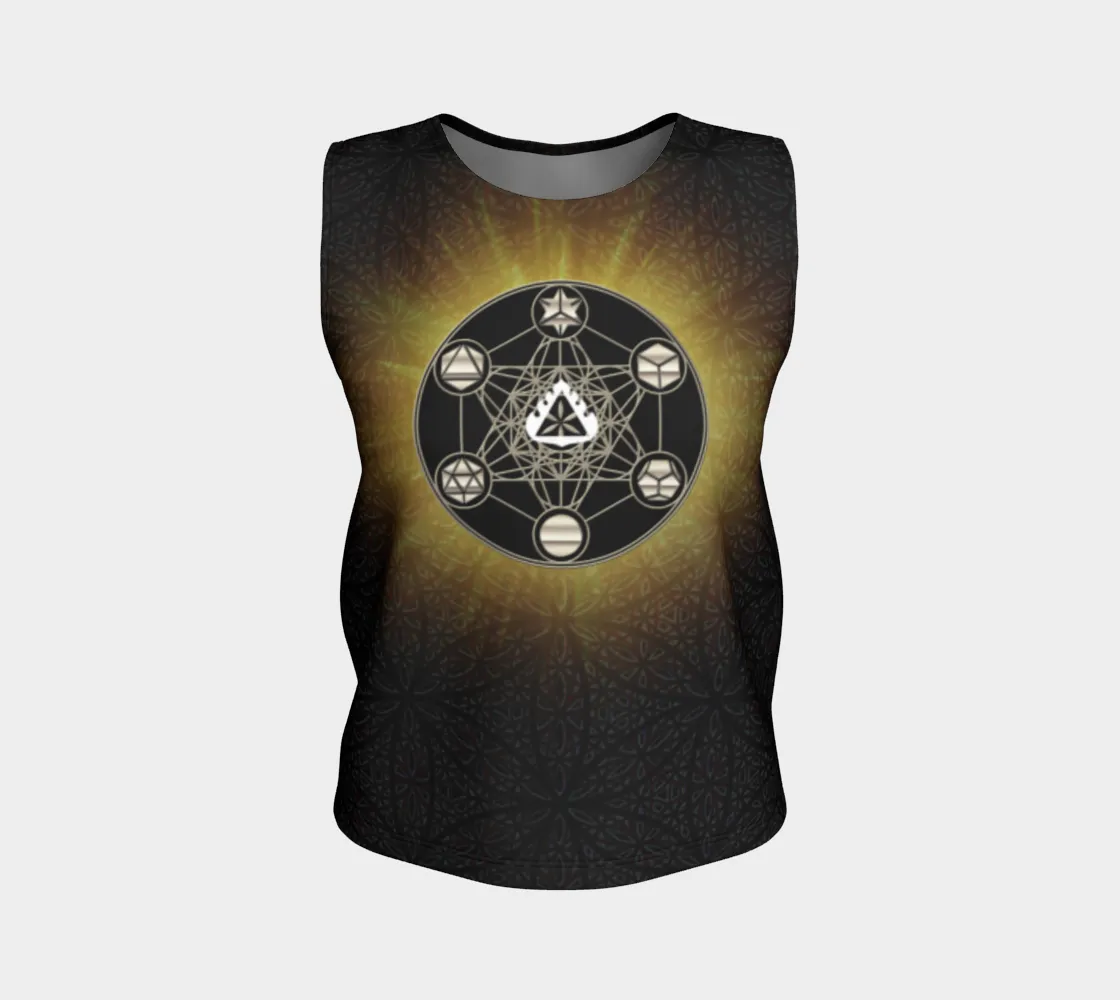 Metatron's Cube Dark Flower Fire