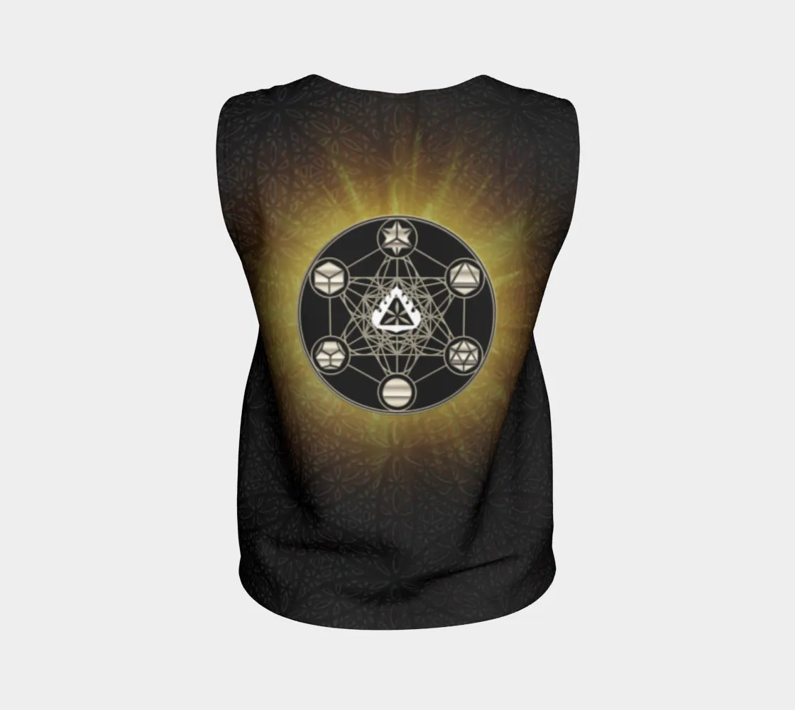 Metatron's Cube Dark Flower Fire
