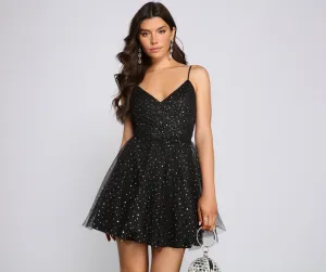 Mia Sequin Stylish Tulle Party Dress