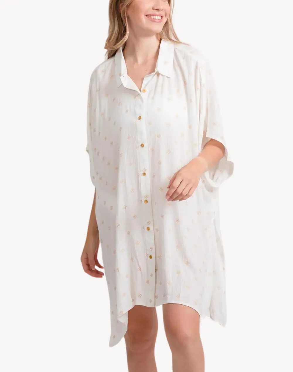 Miami Shine Big Shirt Cover Up
