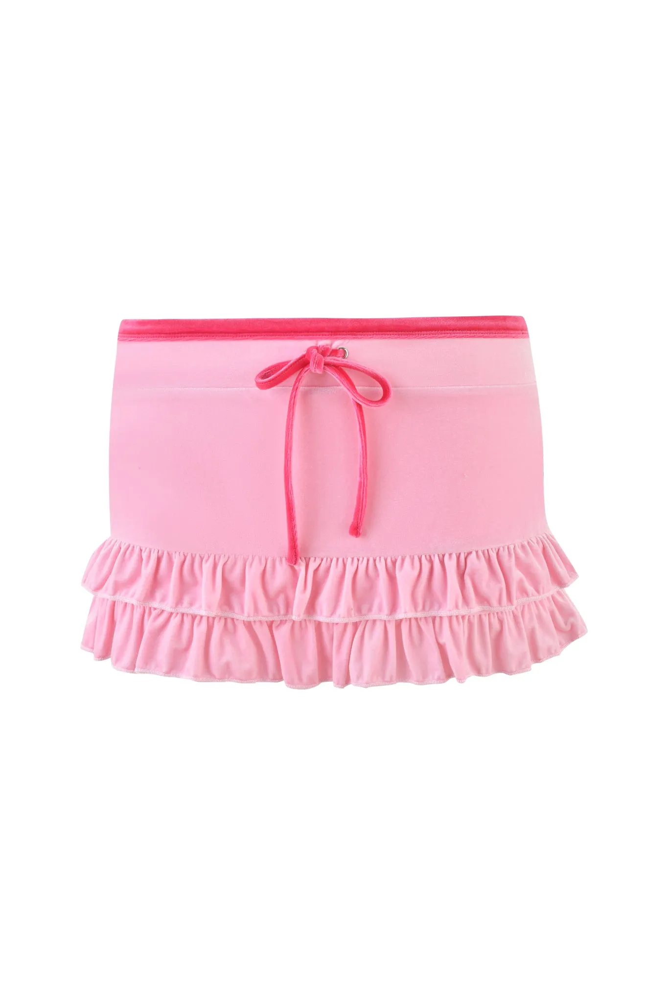 MICHELLE VELOUR MINI SKORT - PINK