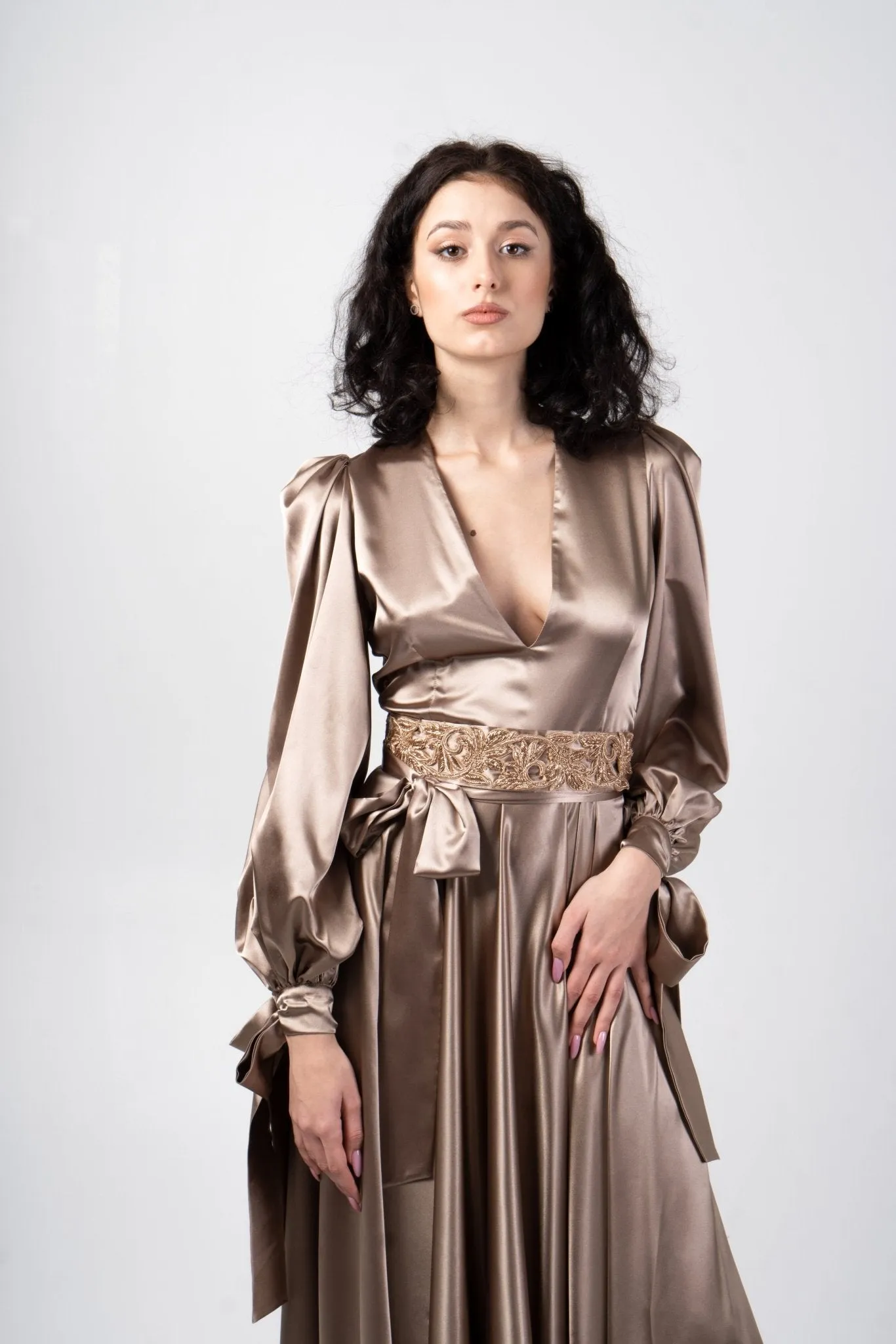 Midnight Maxi Long Sleeve Dress