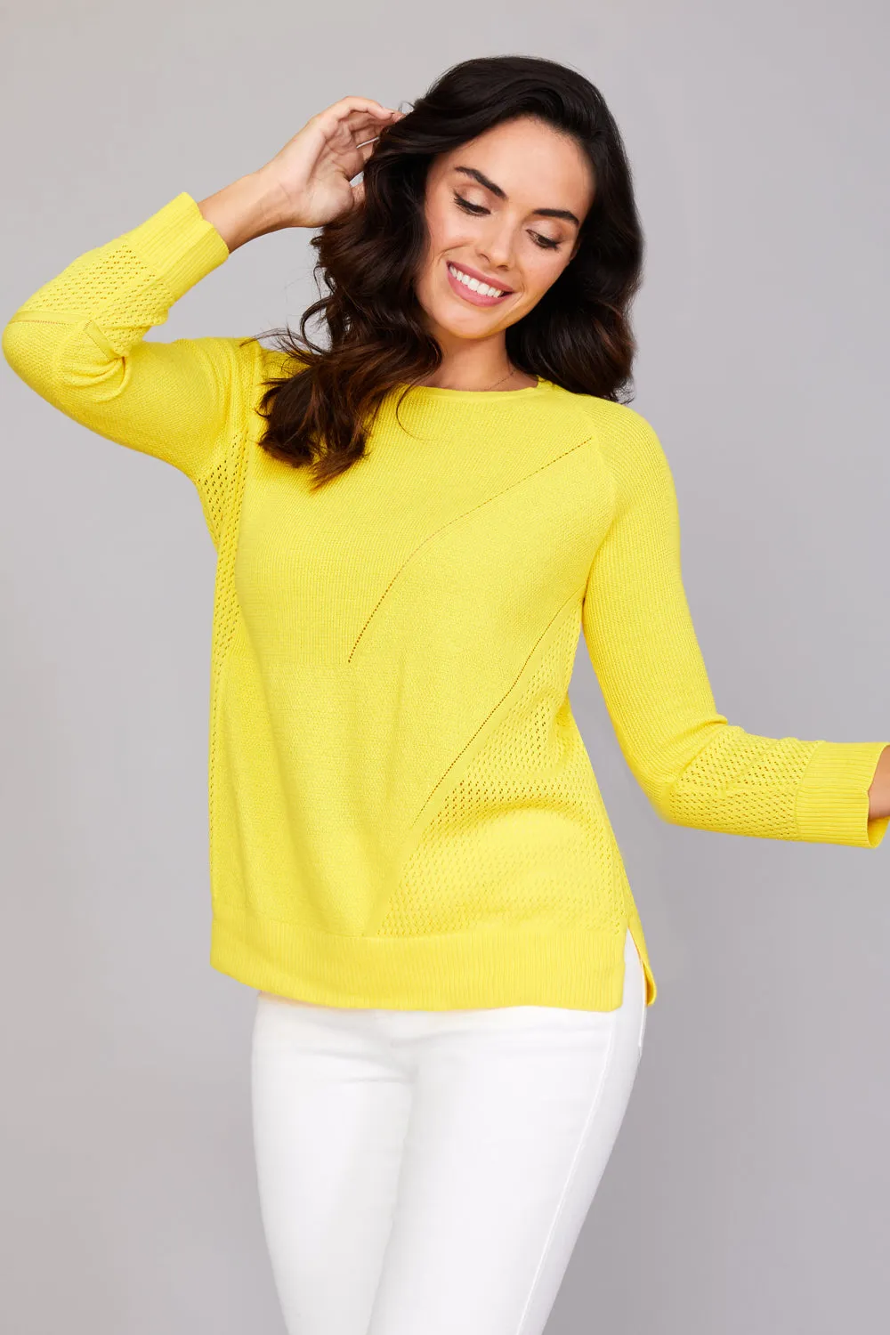 Mixed Stitch Long Sleeve: FINAL SALE
