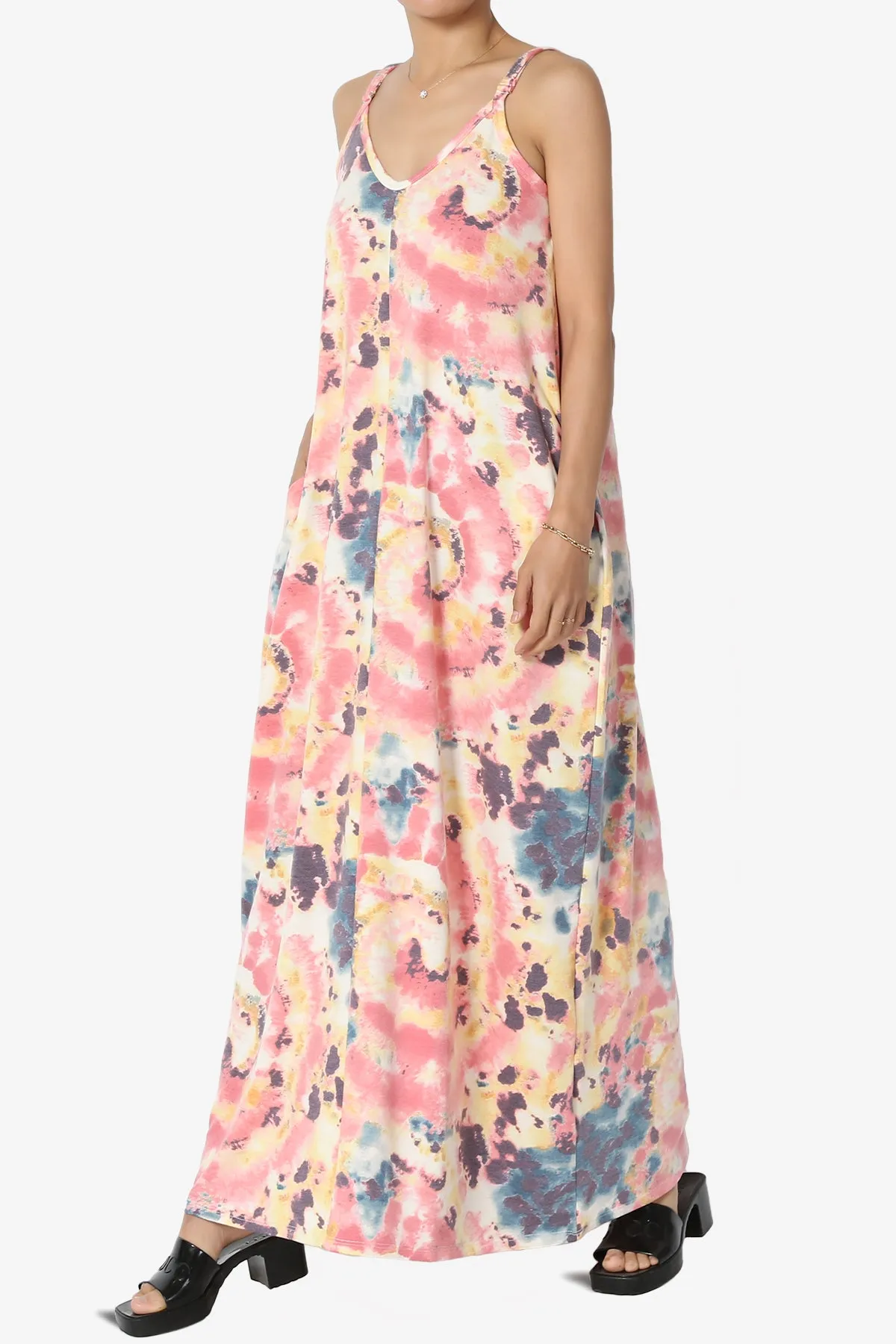 Moira Tie Dye Terry Cami Maxi Dress