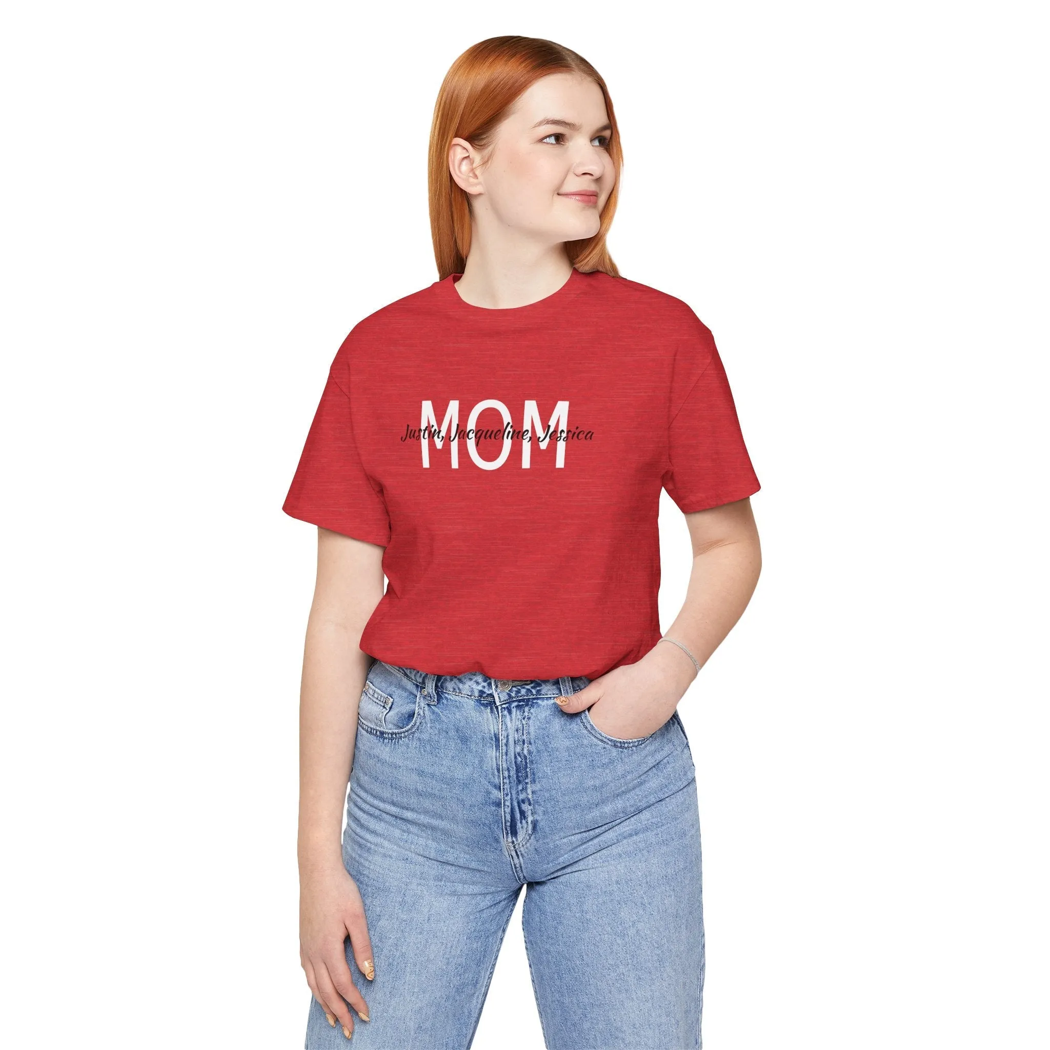 Mom Tee, Mothers Day, Mom Shirt, Love Mom, Jersey Short Sleeve Tee