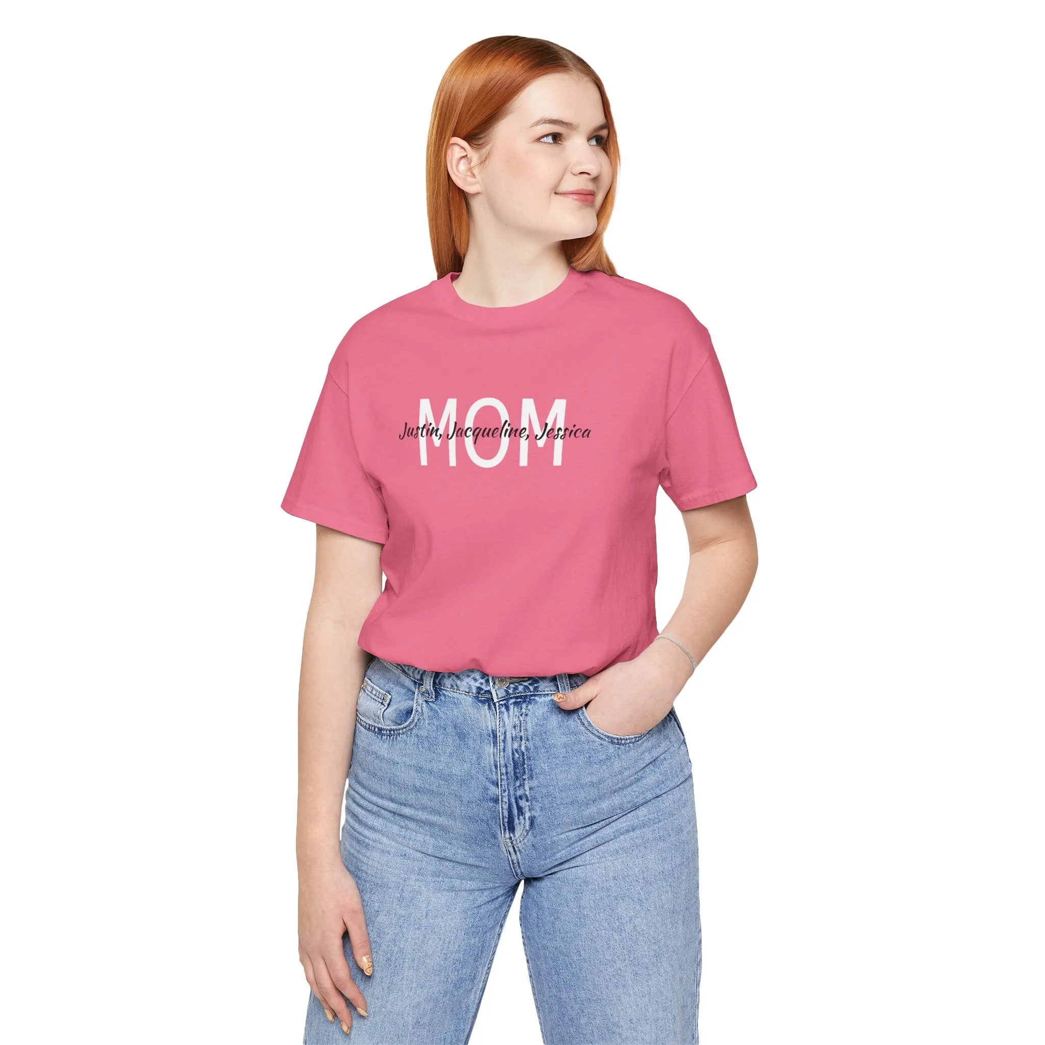 Mom Tee, Mothers Day, Mom Shirt, Love Mom, Jersey Short Sleeve Tee