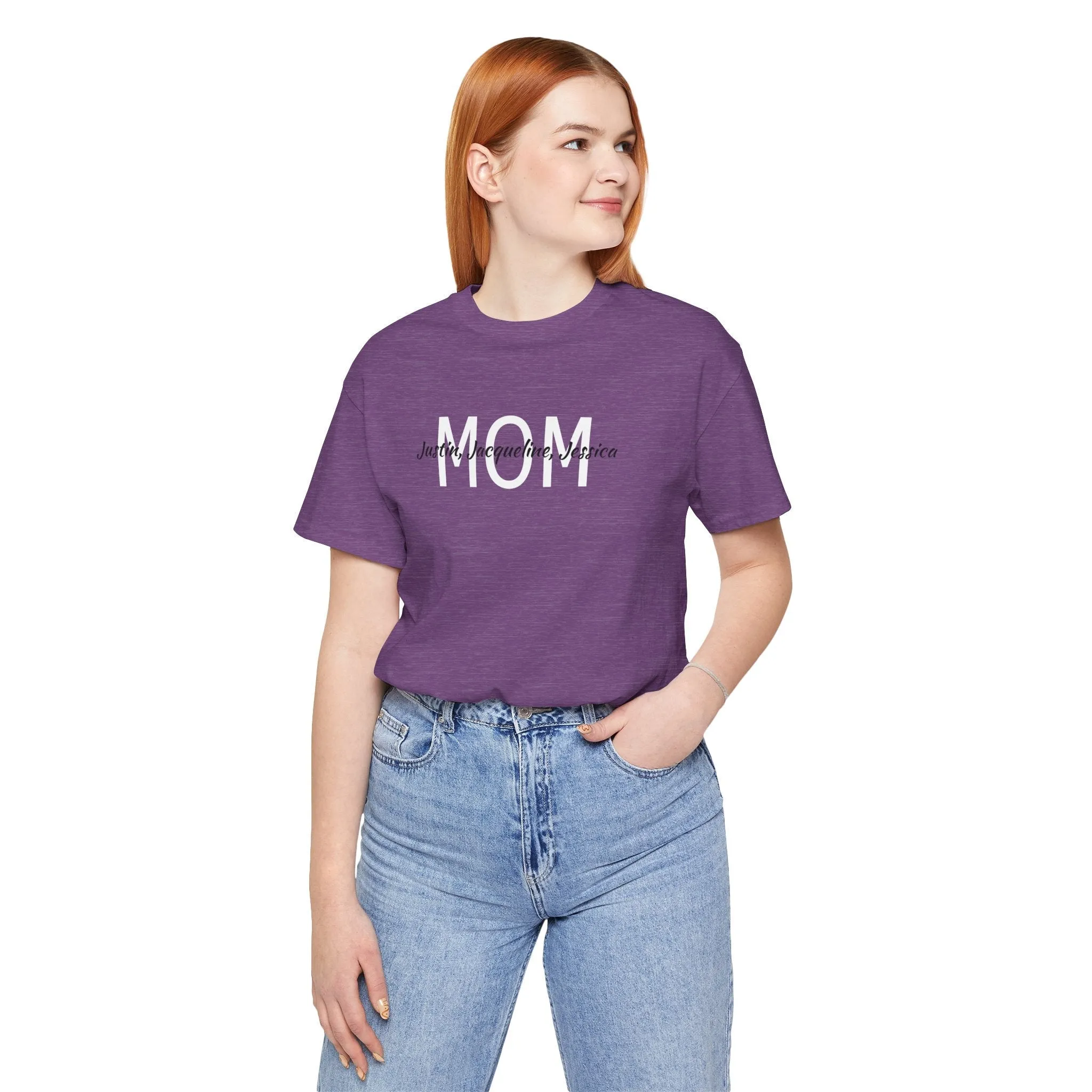 Mom Tee, Mothers Day, Mom Shirt, Love Mom, Jersey Short Sleeve Tee