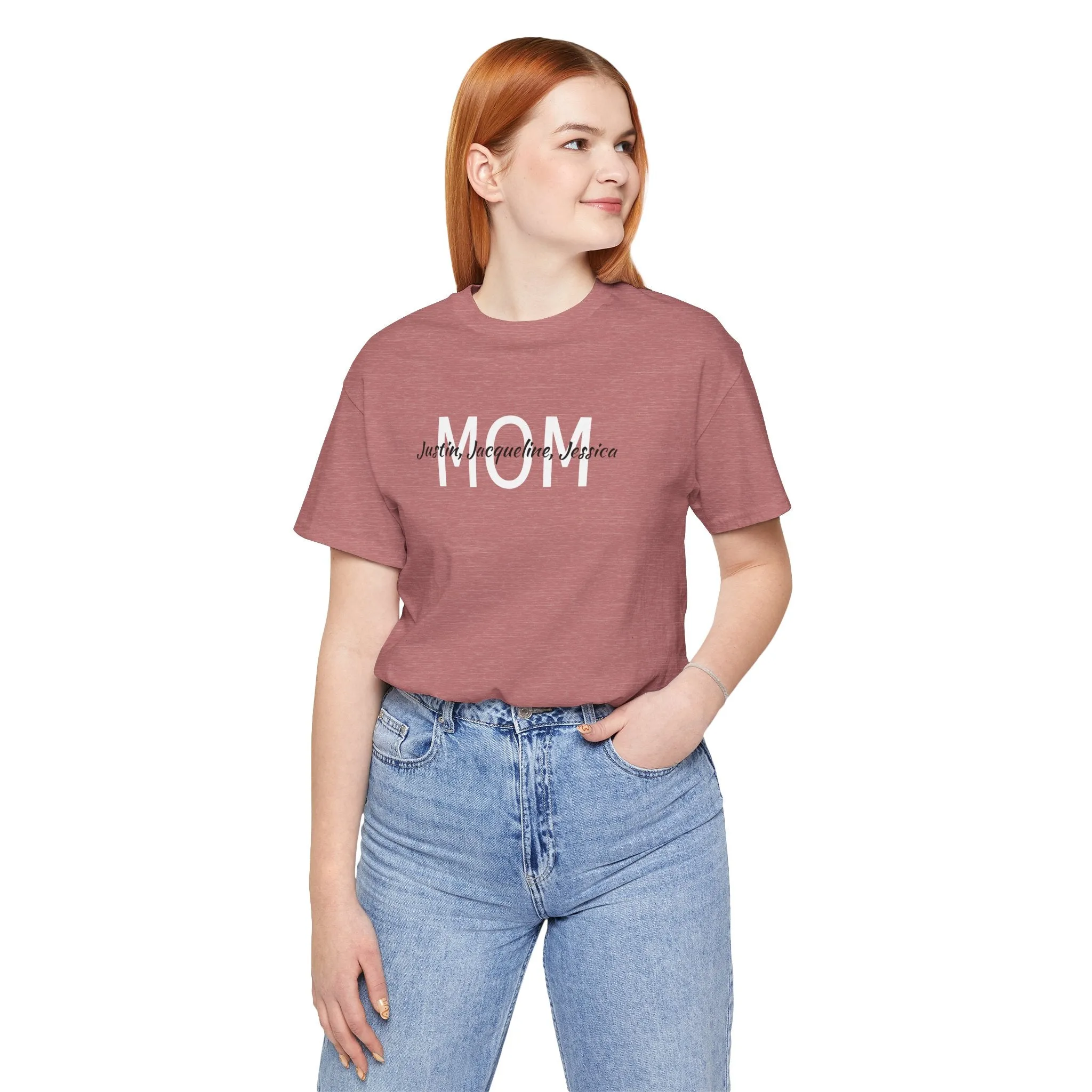 Mom Tee, Mothers Day, Mom Shirt, Love Mom, Jersey Short Sleeve Tee