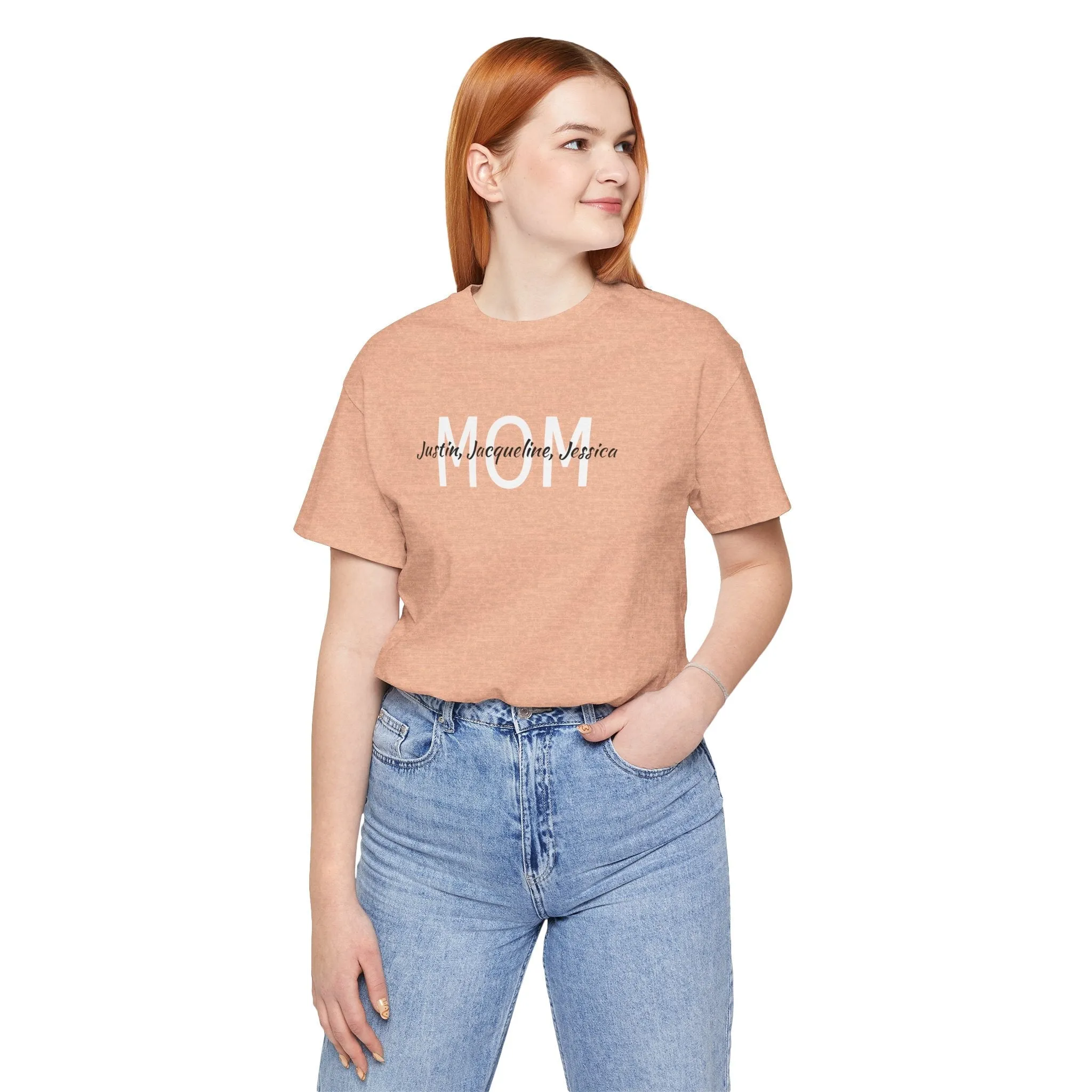 Mom Tee, Mothers Day, Mom Shirt, Love Mom, Jersey Short Sleeve Tee