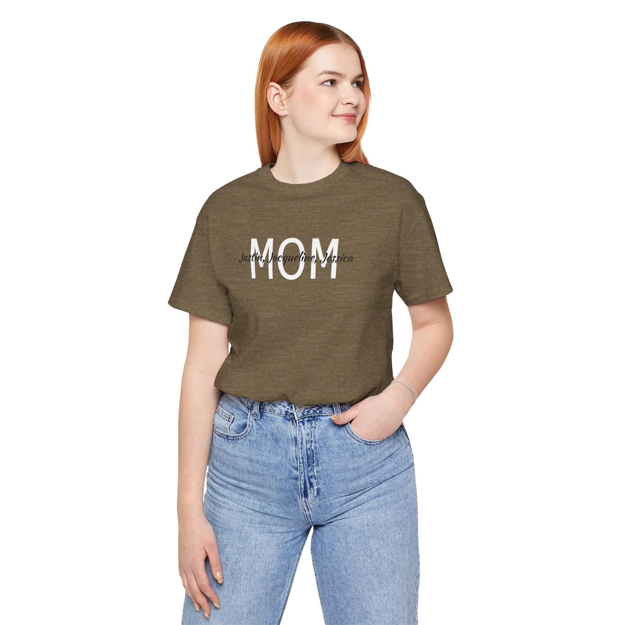 Mom Tee, Mothers Day, Mom Shirt, Love Mom, Jersey Short Sleeve Tee