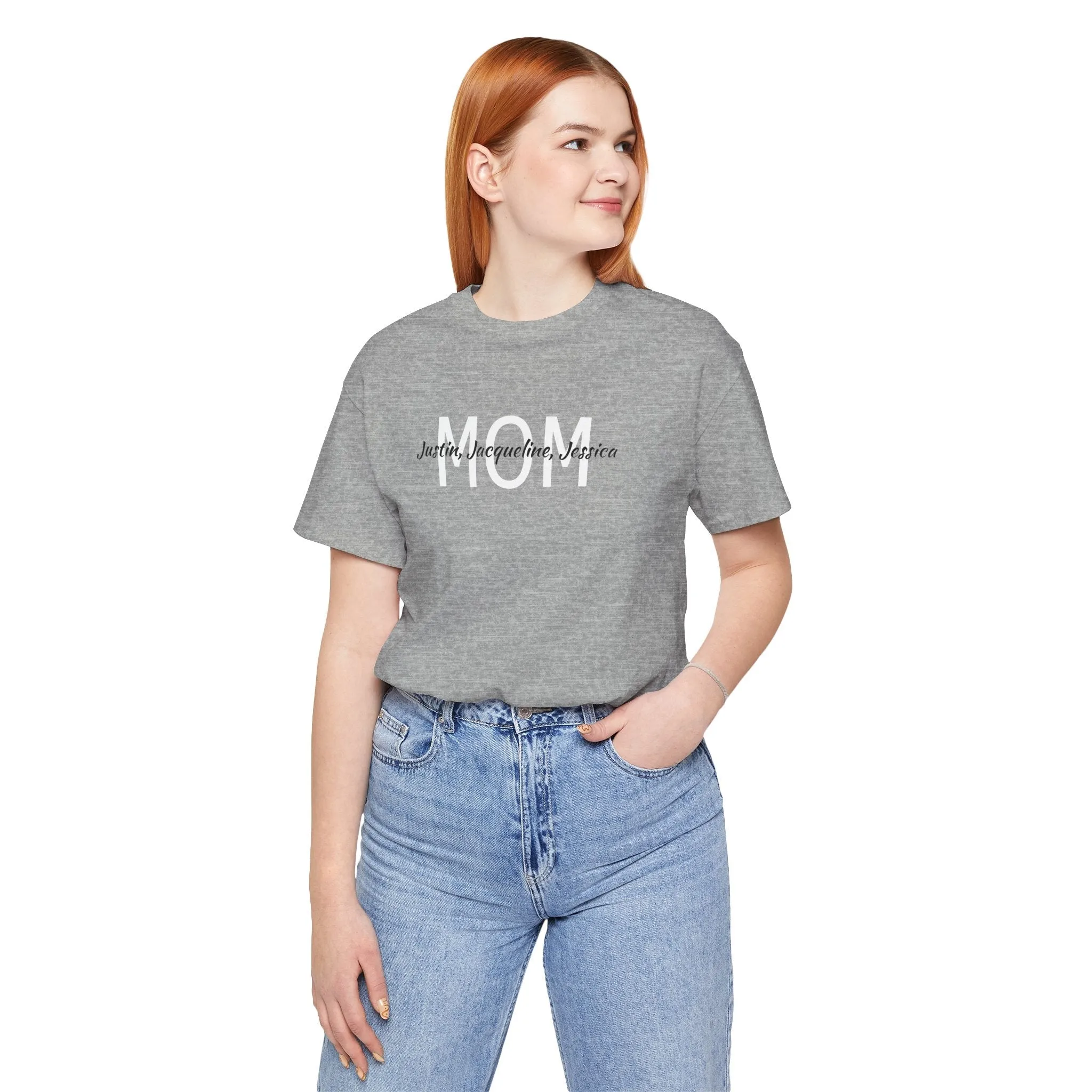 Mom Tee, Mothers Day, Mom Shirt, Love Mom, Jersey Short Sleeve Tee