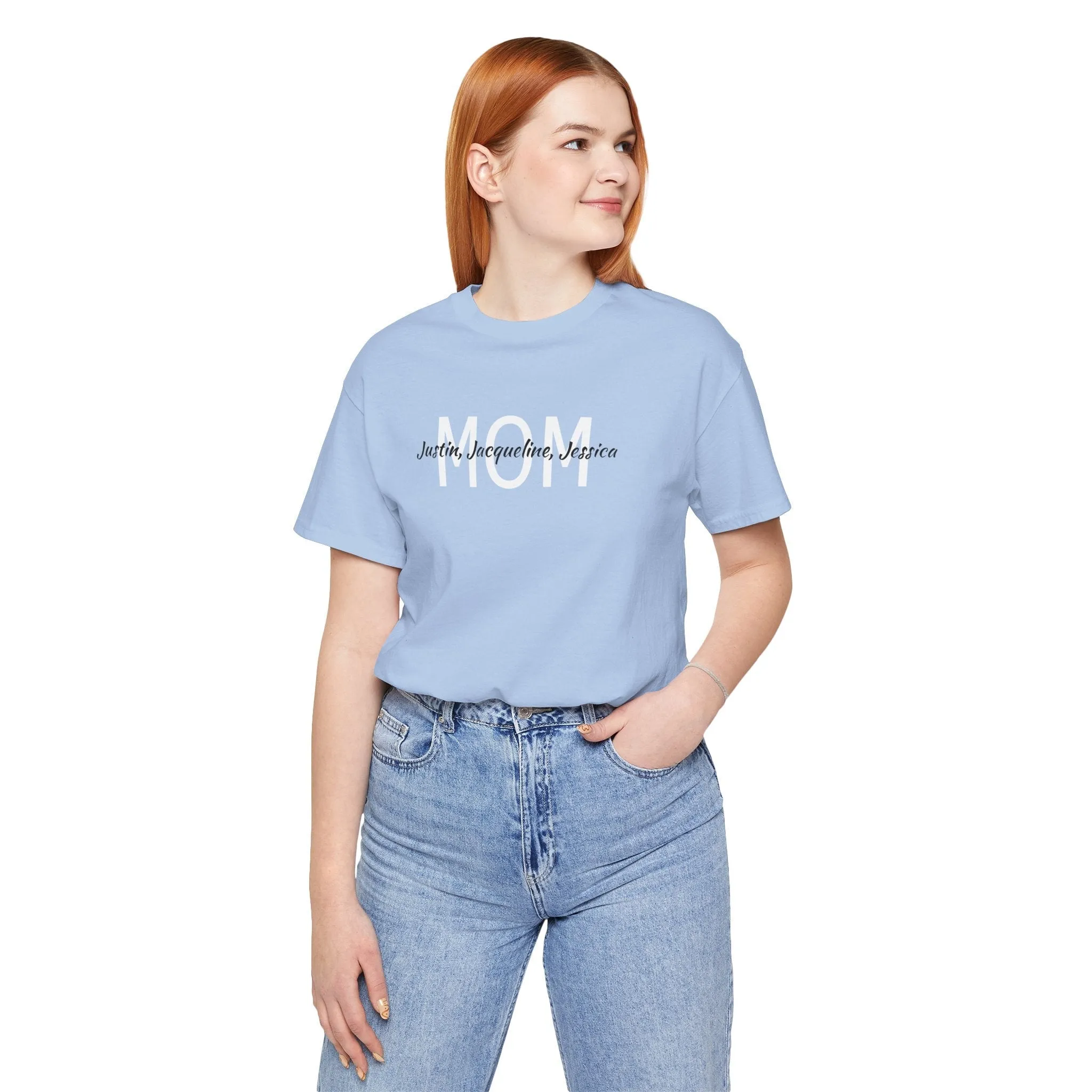 Mom Tee, Mothers Day, Mom Shirt, Love Mom, Jersey Short Sleeve Tee