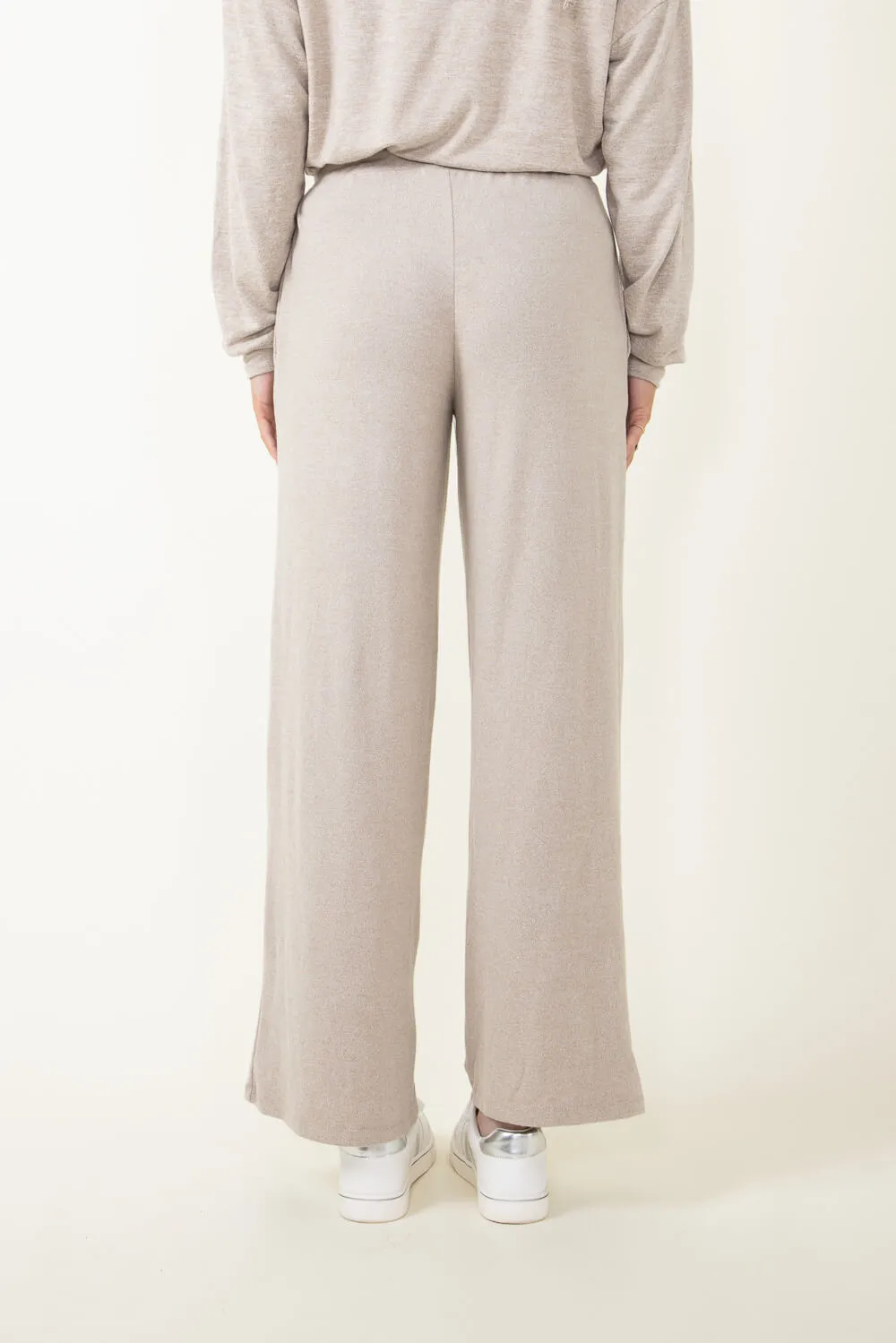 Mono B Hatchi Wide Leg Pants for Women in Brown | KP-B0571-MOCHA