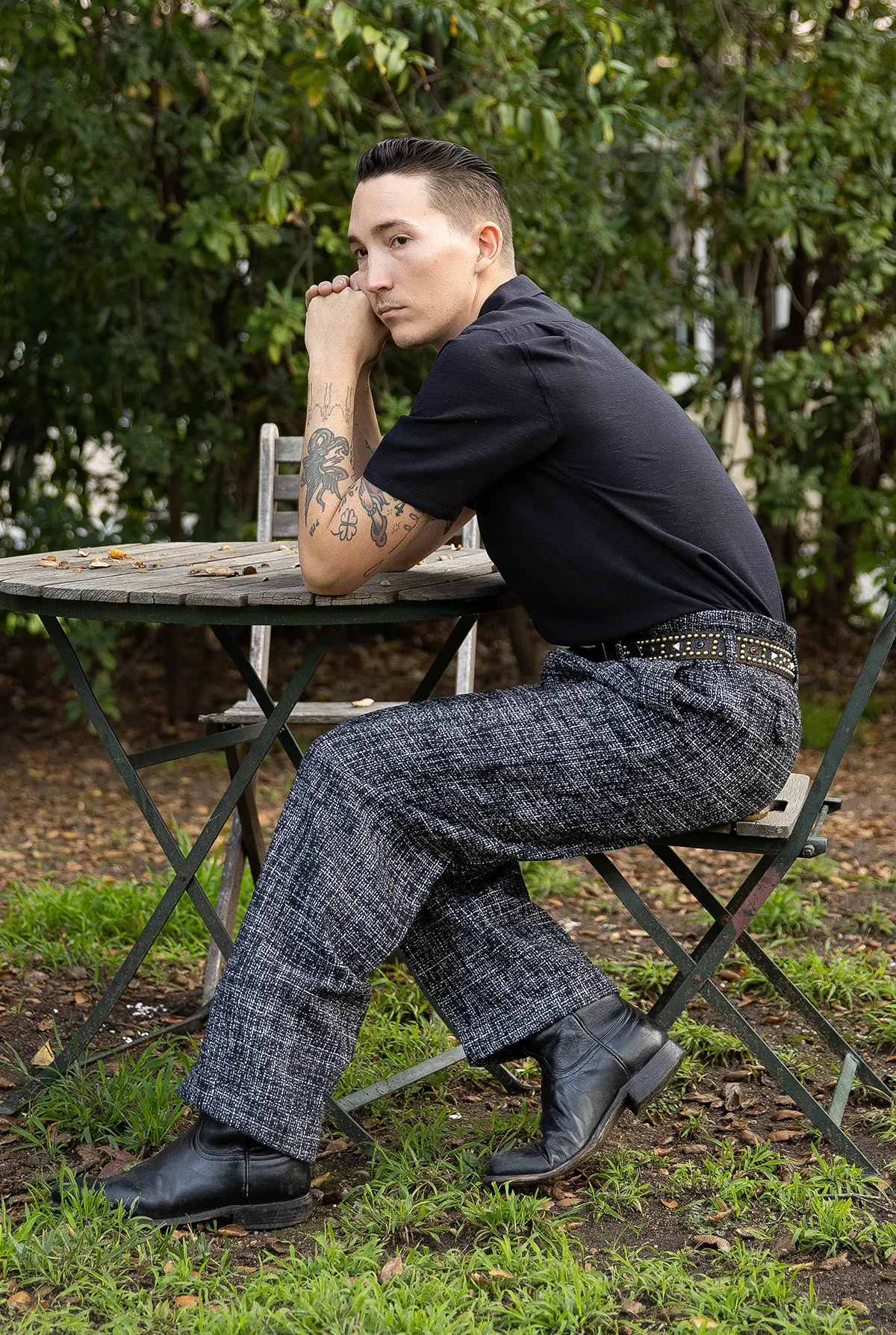 Monterey Slacks - Shimmer Tweed