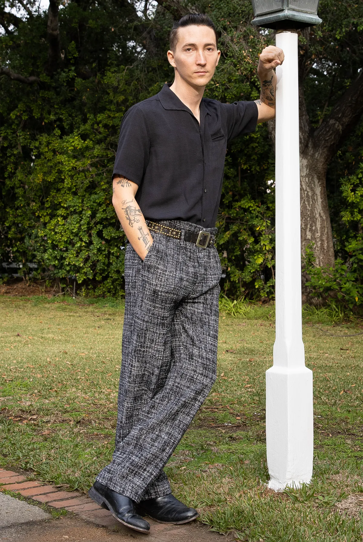 Monterey Slacks - Shimmer Tweed