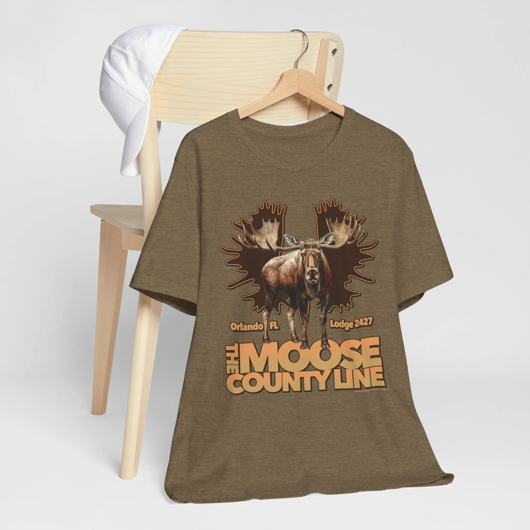 Moose Lodge 2427 - Moose Antlers - Unisex T-Shirt (Front Print Only)