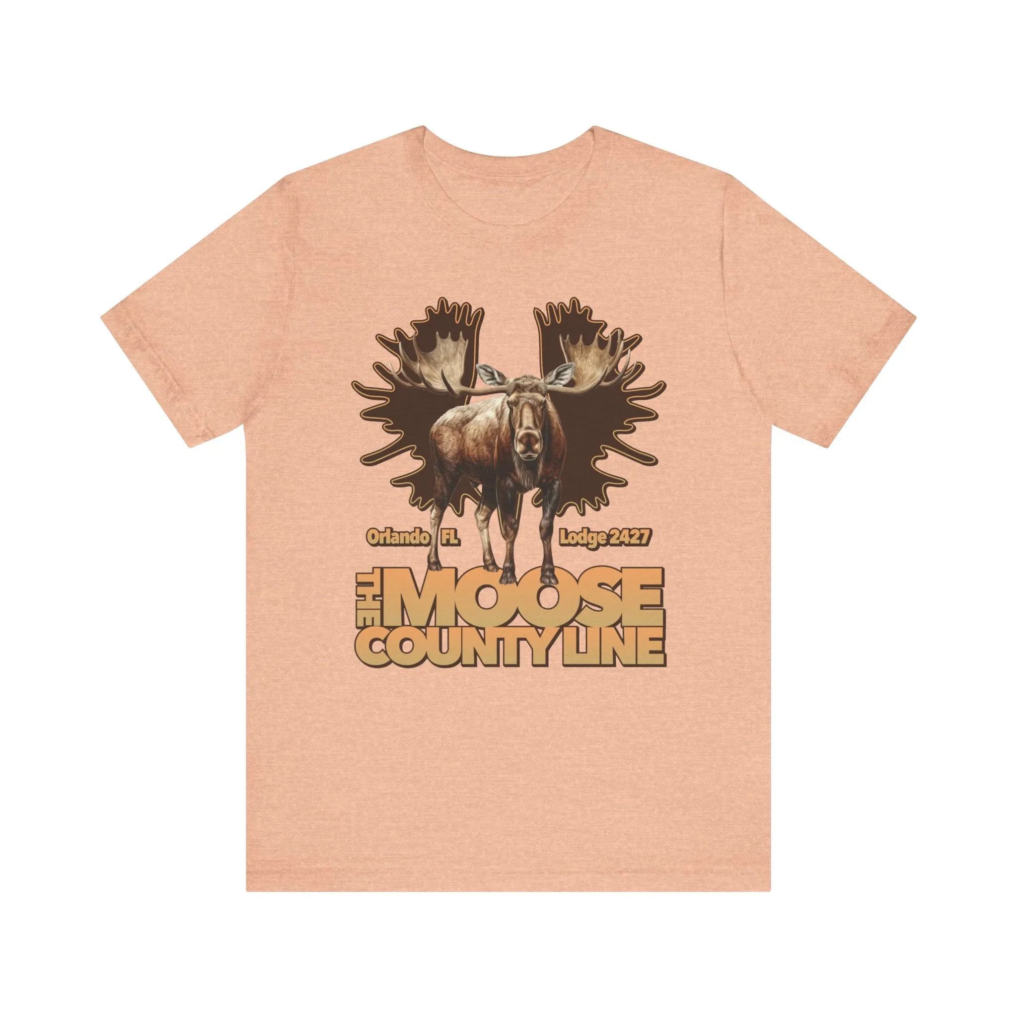 Moose Lodge 2427 - Moose Antlers - Unisex T-Shirt (Front Print Only)