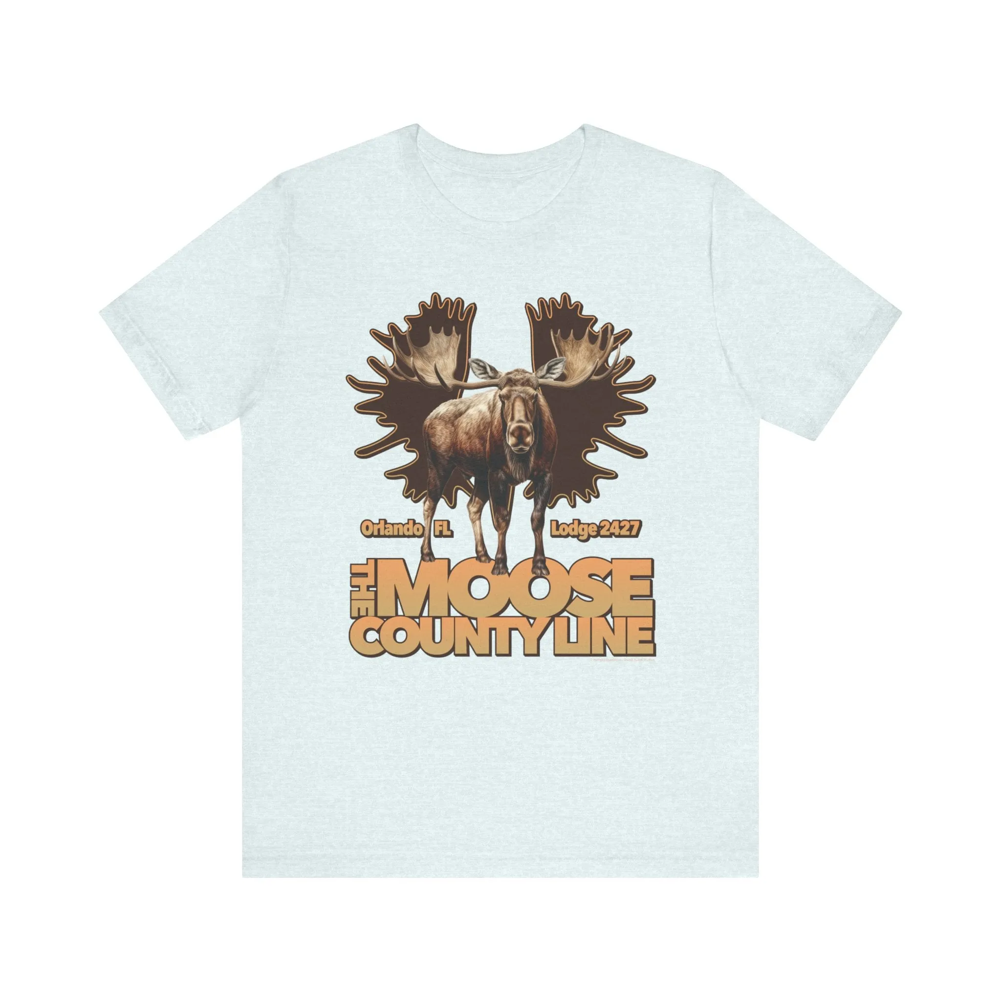Moose Lodge 2427 - Moose Antlers - Unisex T-Shirt (Front Print Only)