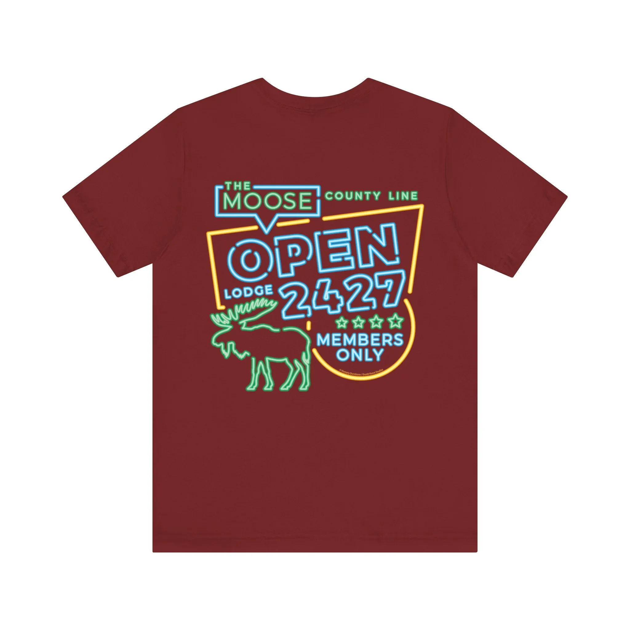 Moose Lodge 2427 - Moose Open 2427 - Unisex T-Shirt (Front & Back Print)