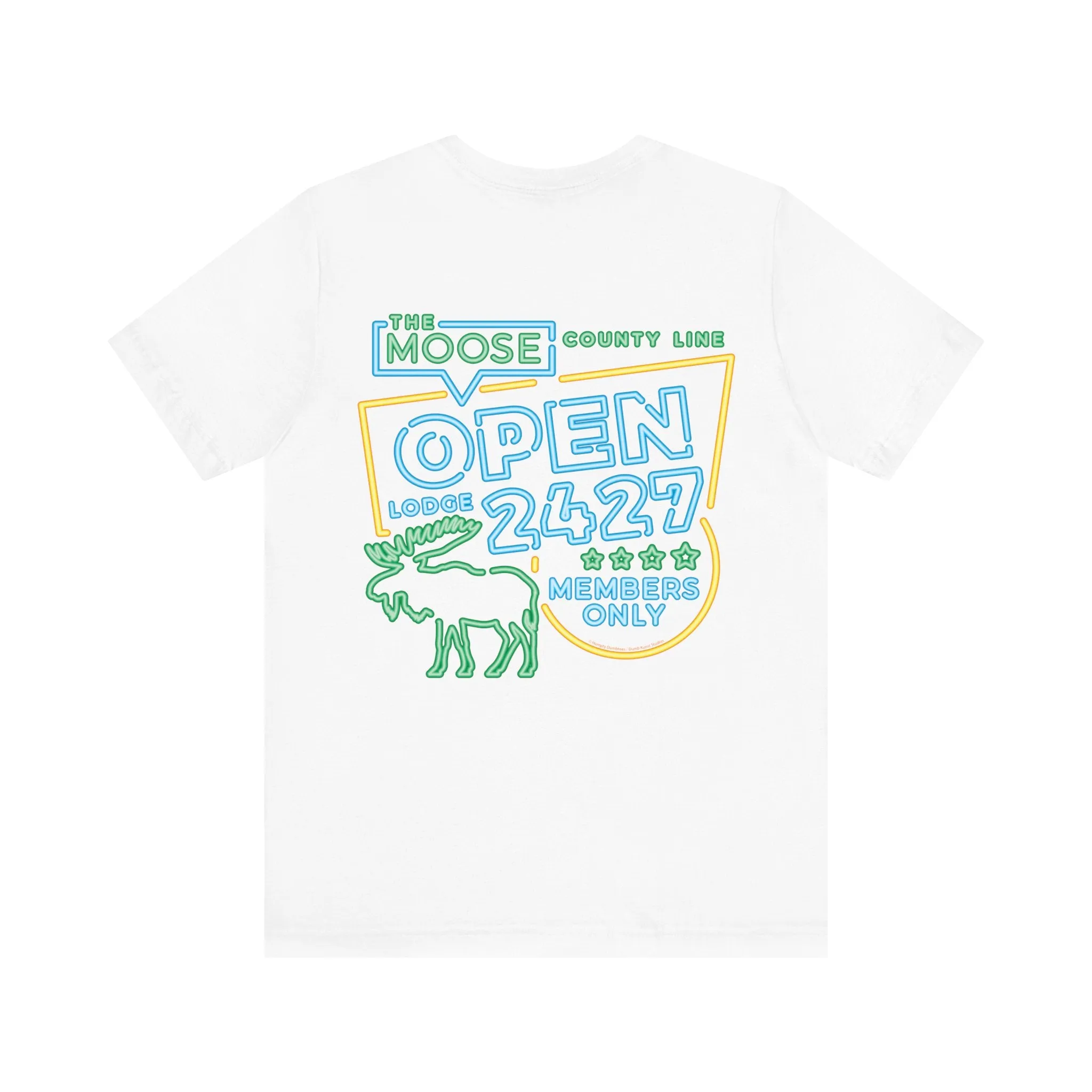 Moose Lodge 2427 - Moose Open 2427 - Unisex T-Shirt (Front & Back Print)