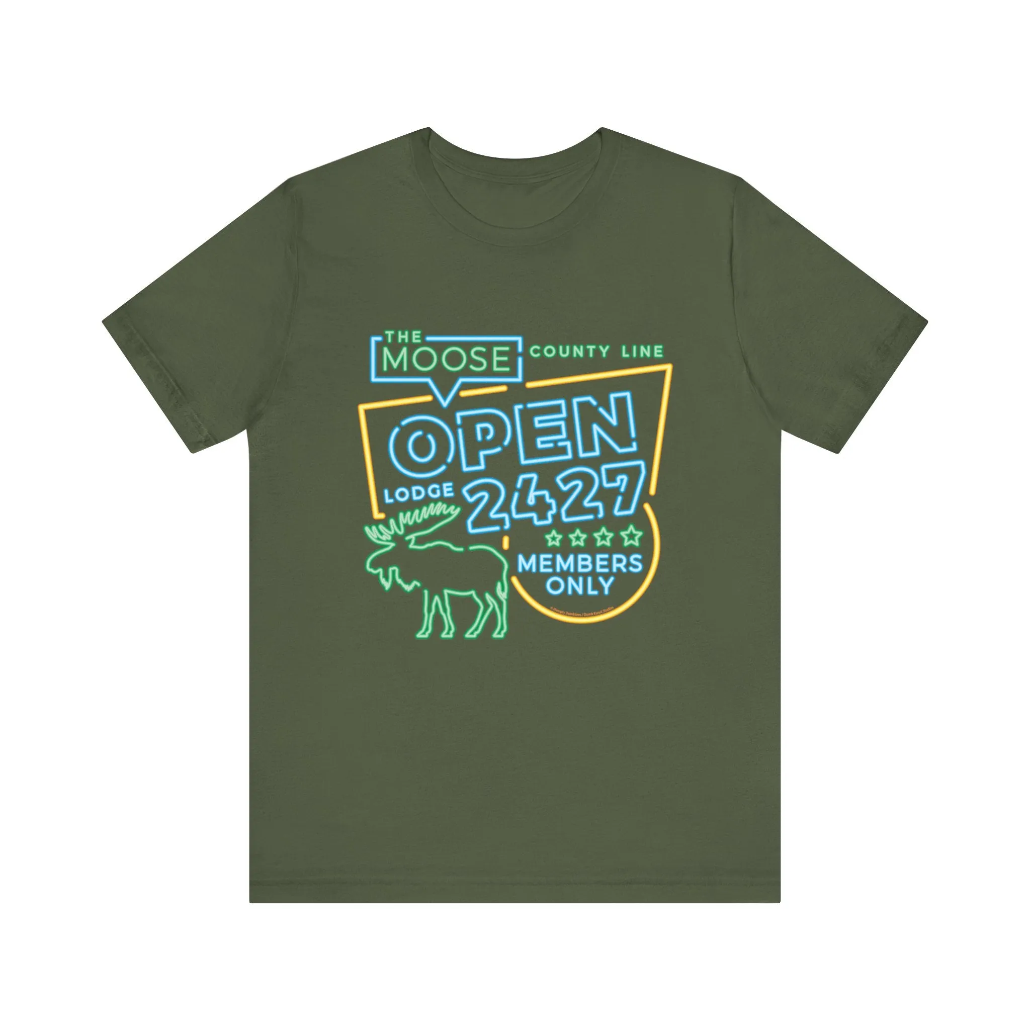 Moose Lodge 2427 - Moose Open 2427 - Unisex T-Shirt (Front Print Only)