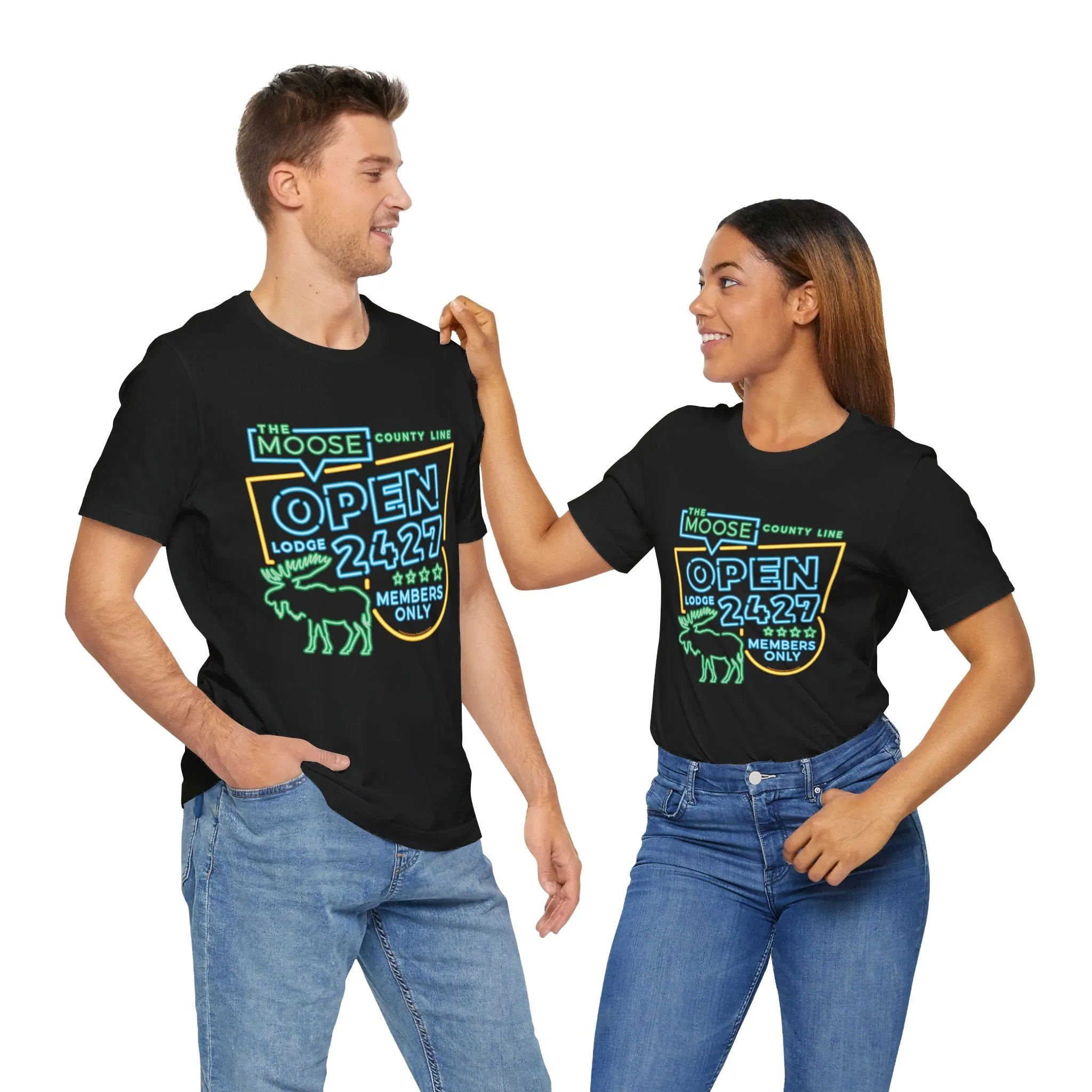 Moose Lodge 2427 - Moose Open 2427 - Unisex T-Shirt (Front Print Only)
