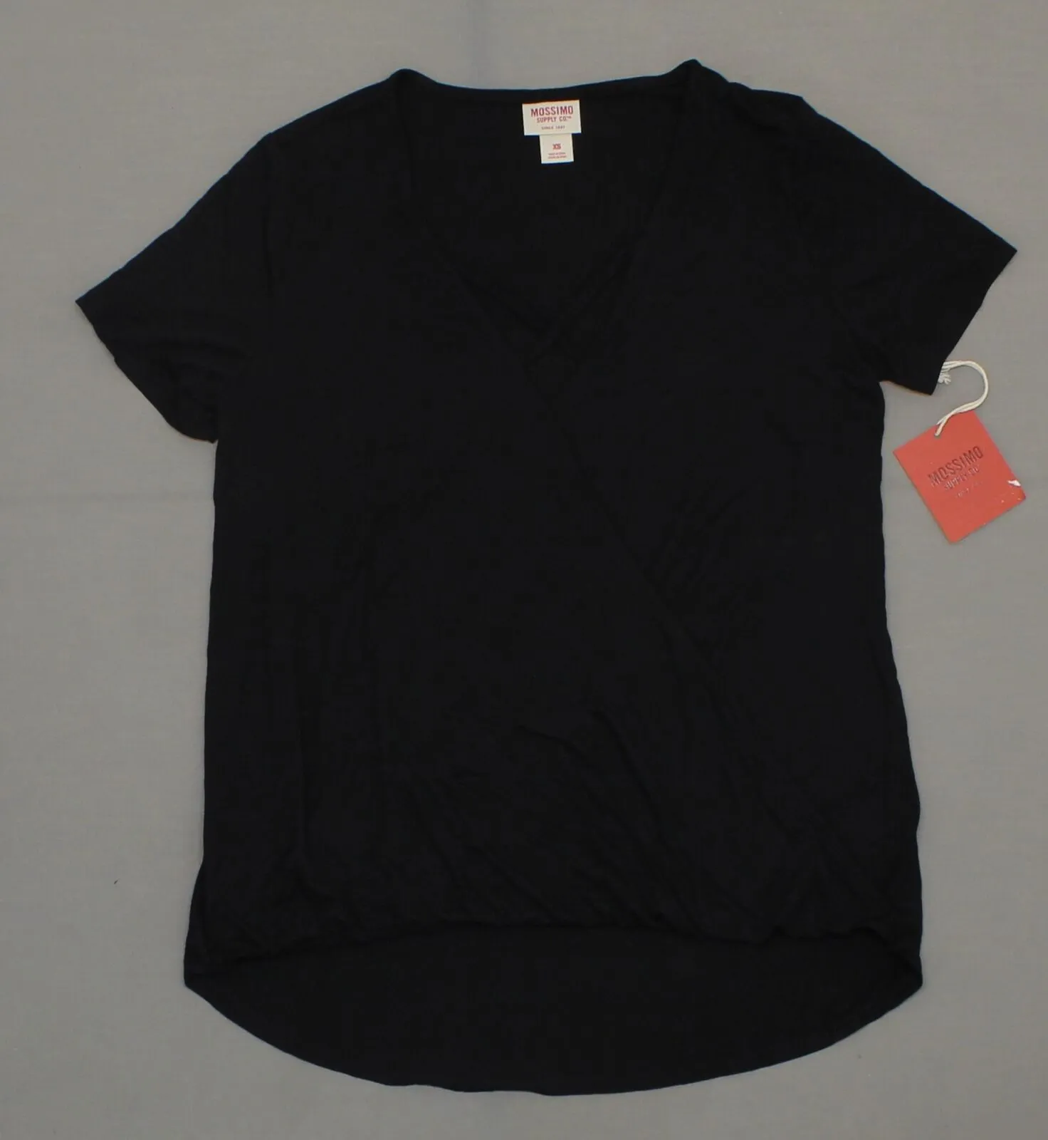 Mossimo Women's Short Sleeve Cross Neck Wrap T-Shirt Top