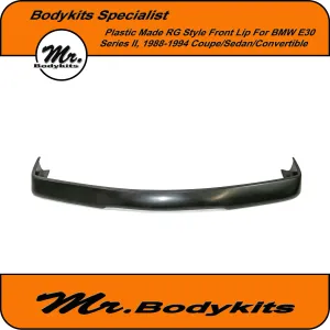 Mr Bodykits Plastic Made RG Style Front Bumper Lip Spoiler For BMW E30 Facelift 88-94