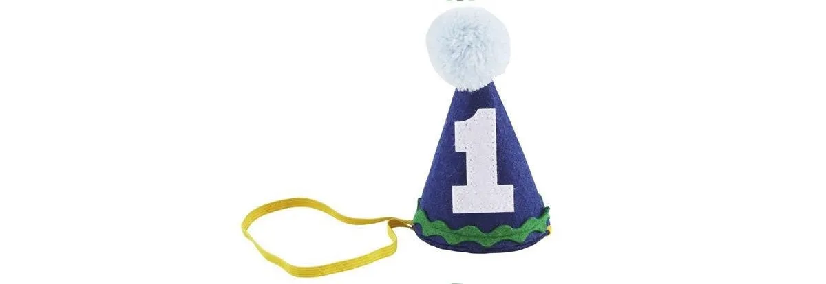 Mud Pie Musical Birthday Hat Headband - Blue