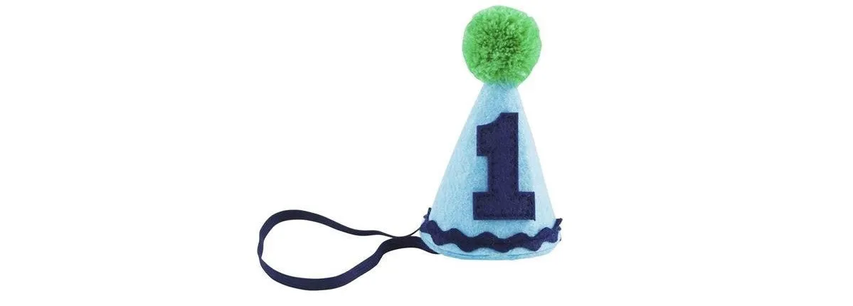 Mud Pie Musical Birthday Hat Headband - Blue
