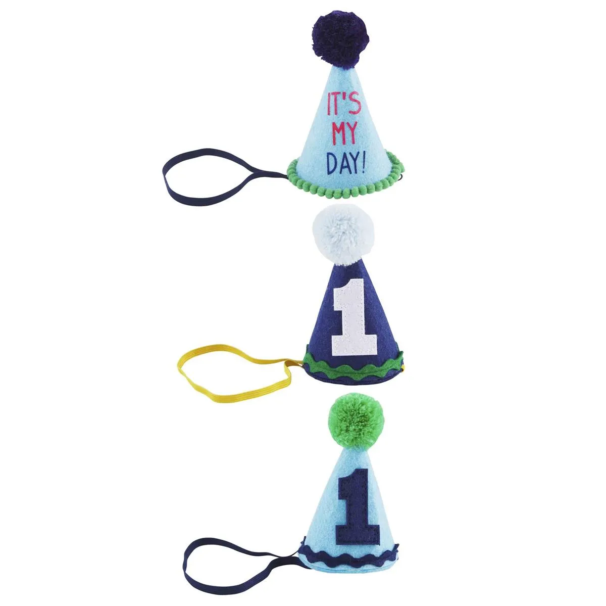 Mud Pie Musical Birthday Hat Headband - Blue