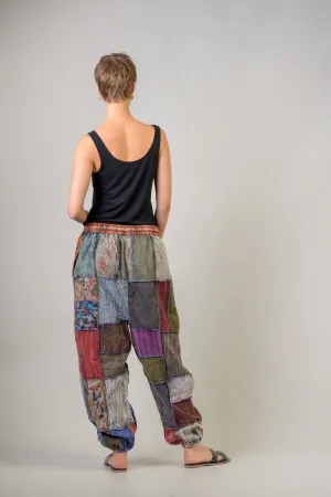 Multicolor Patch Pants