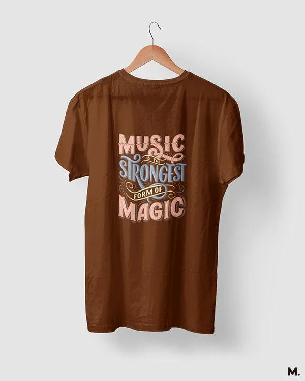 Music is strongest magic printed t shirts