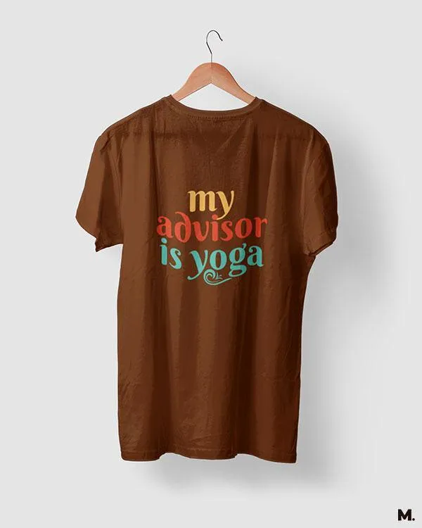 My advisor is yoga printed t shirts